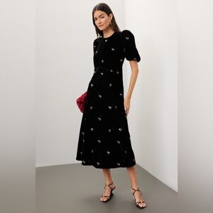 Sea New York Embroidered Velvet dress size 0
